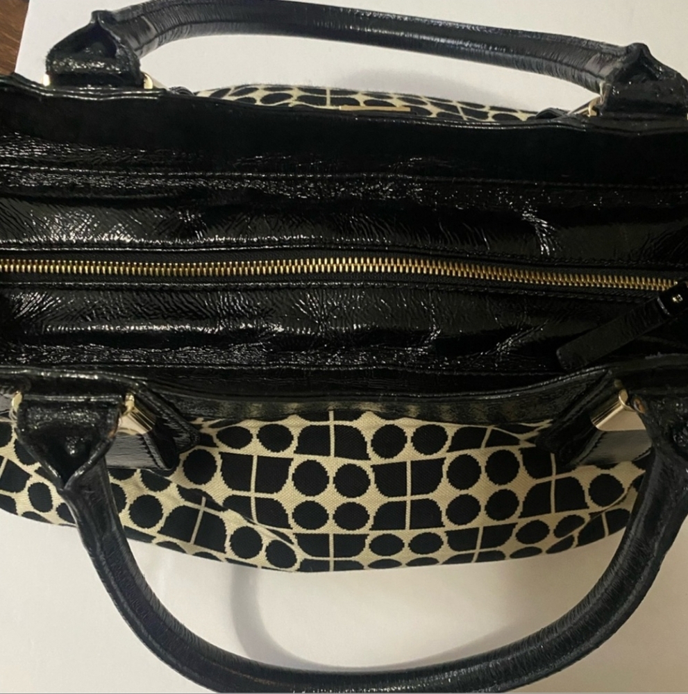 Kate Spade Vintage Rare Black & Yellow Handbag (EUC) - Picture 4 of 16